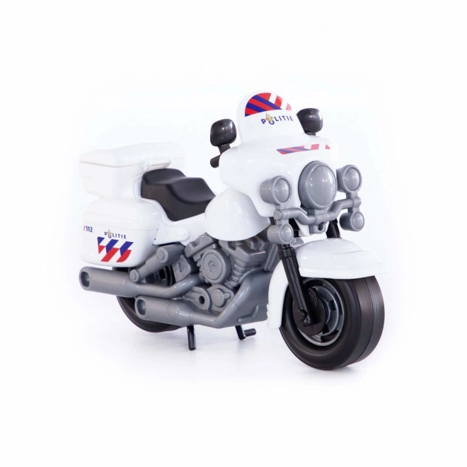 Politimotorcykel til småbørn Polesie Hvid 71682