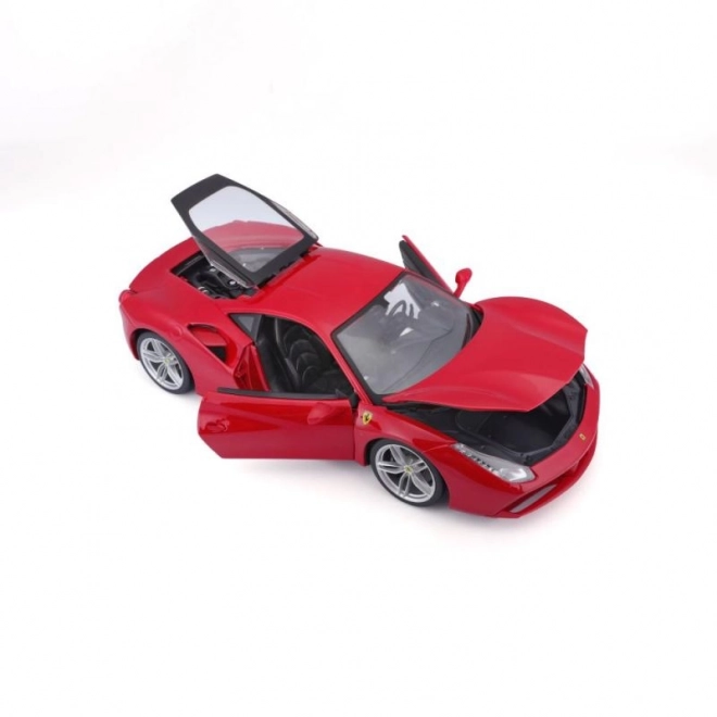 Metalbil Ferrari 488 GTB rød