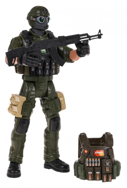 Soldat figur + tilbehør