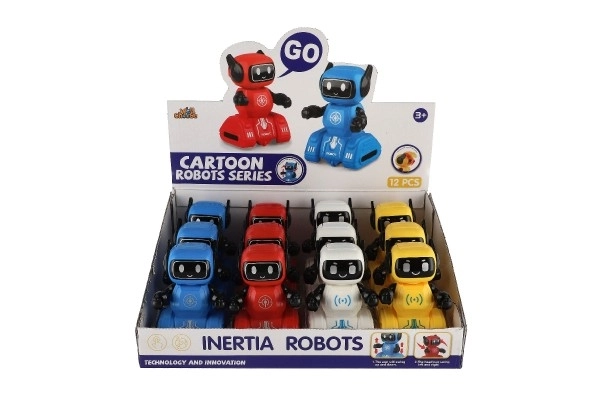Robot på svinghjul plast 7x11cm