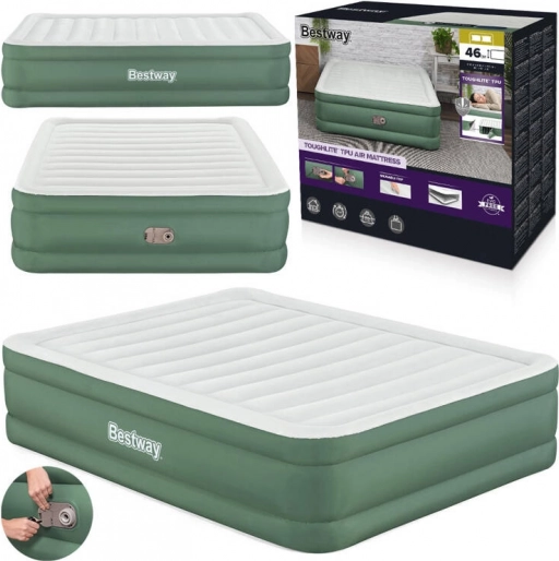 Bestway Selvoppustelig Dobbelt Luftmadras 203x152x46 cm
