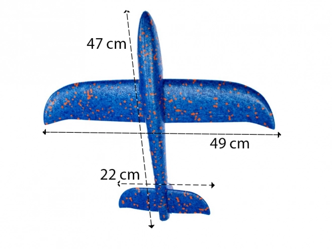 Letvægts blå polystyren svæver 47 cm