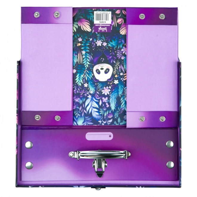 BAAGL Foldbar skolertaske Jungle Panda med metalkanter