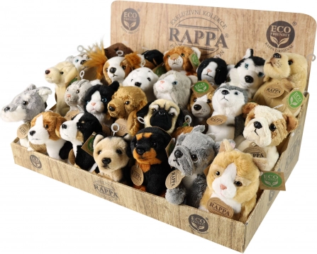 Display med eksklusive plysdyr hunde og katte ECO-FRIENDLY RAPPA
