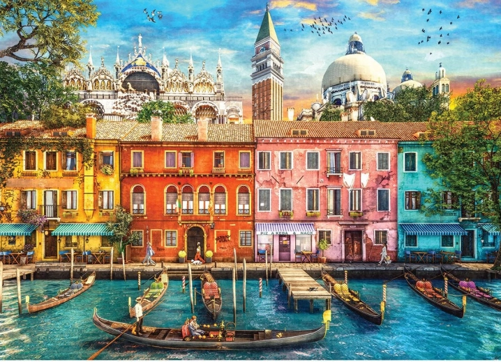 GIBSONS puslespil Farverne i Venedig 1000 brikker