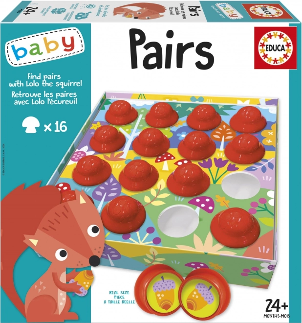 EDUCA Baby Find par med egernet Lolo