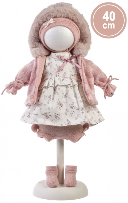 Llorens 540C CARLA - realistisk dukke med blødt stofkrop - 40 cm