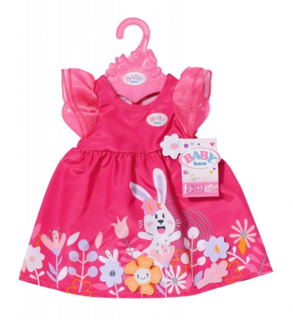 blomstrede kjoler til Baby Born-dukke 43 cm
