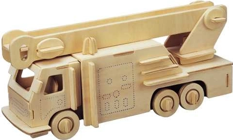 Træ 3D-puslespil brandbil WOODCRAFT