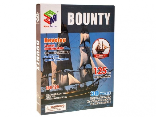 3D puslespil skib Bounty