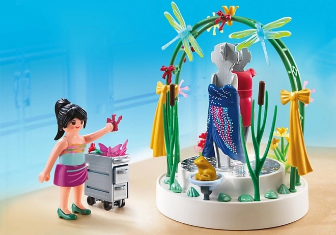 Sæt indenfor butiksvinduedekoration i Playmobil-serien