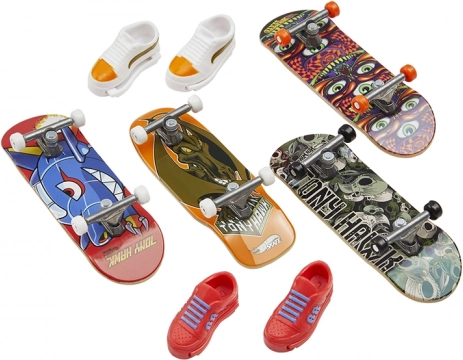 Sæt fingerboards HOT WHEELS Skate med sko – multipack