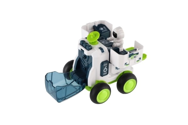 Bil rumfart plast 8x9cm på inerti 2 farver