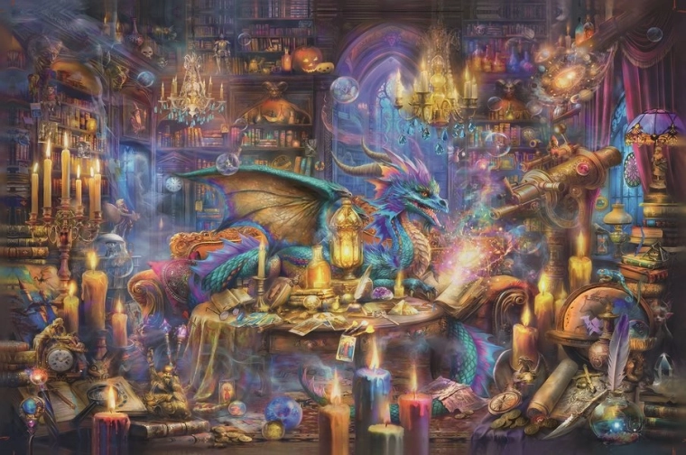 Puslespil Magisk bibliotek 3000 brikker fra Ravensburger