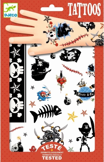 DJECO Tatoveringer Pirater