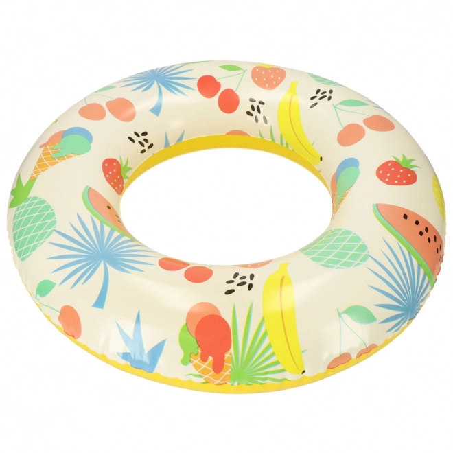 Børneopblæselig ring med frugtprint