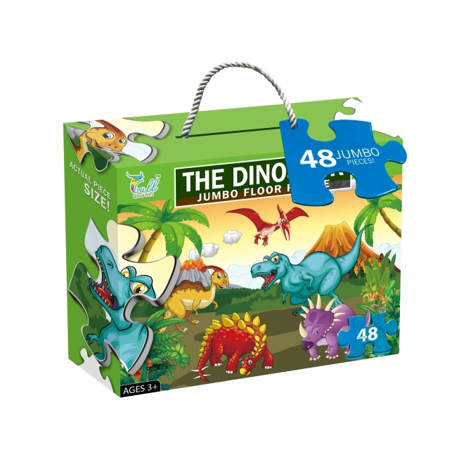 Gulv puslespil Dinosaurer maxi