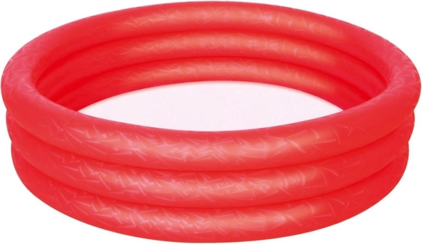 oppustelig børnepool rød 122 × 25 cm Bestway med reparationslap