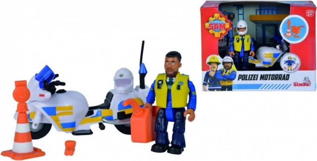 Motorcykel Brandmand Sam med figur