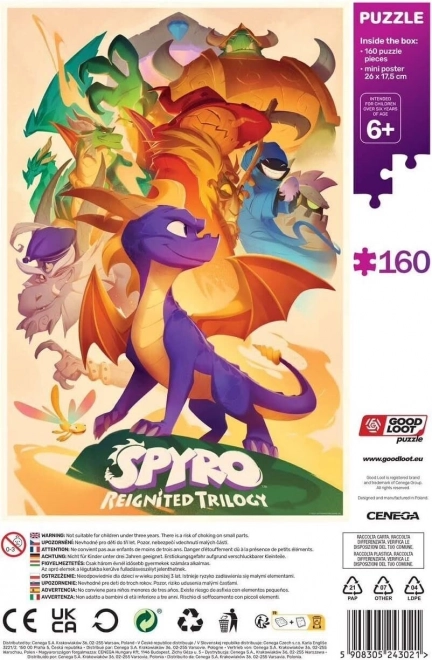 Puzzle Spyro Reignited Trilogy: Helte 160 brikker