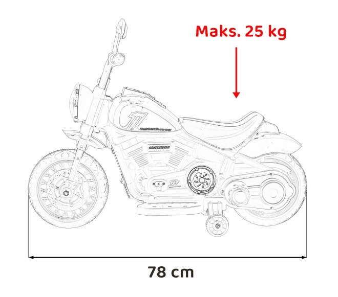Motocykel Chopper FASTER