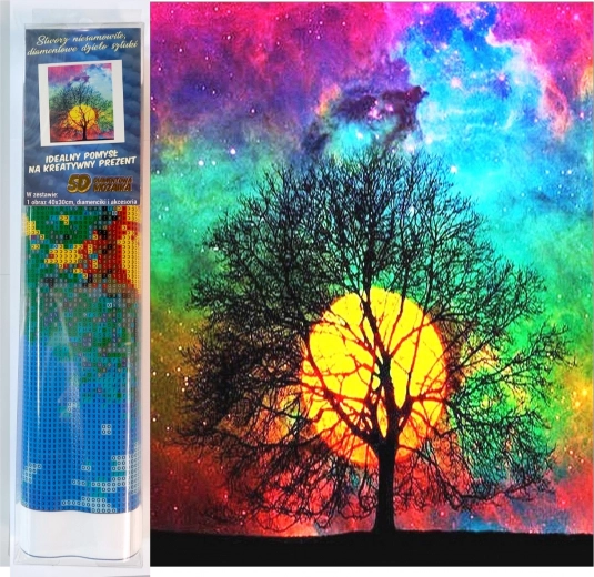 Sæt til diamantmaleri NORIMPEX farverig solnedgang 30 × 40 cm