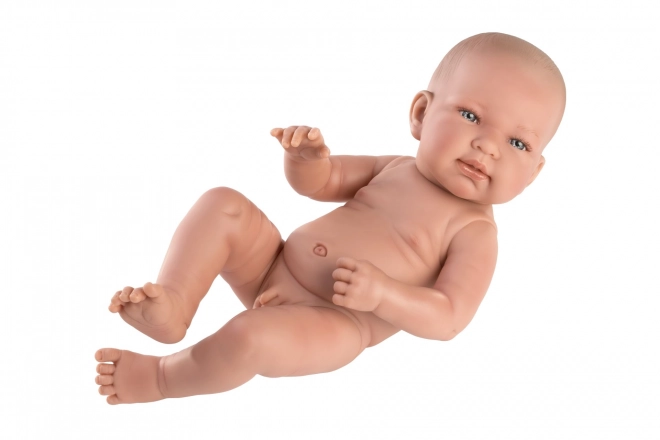 Llorens 73801 NYFØDT DRENG - realistisk dukke baby med fuldvinyltorso - 40 cm