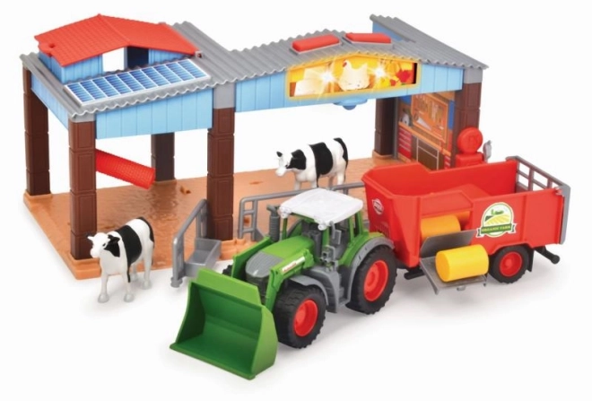 Gård med Fendt traktor