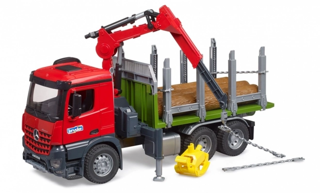Bruder tømmertransport med hydraulisk kran