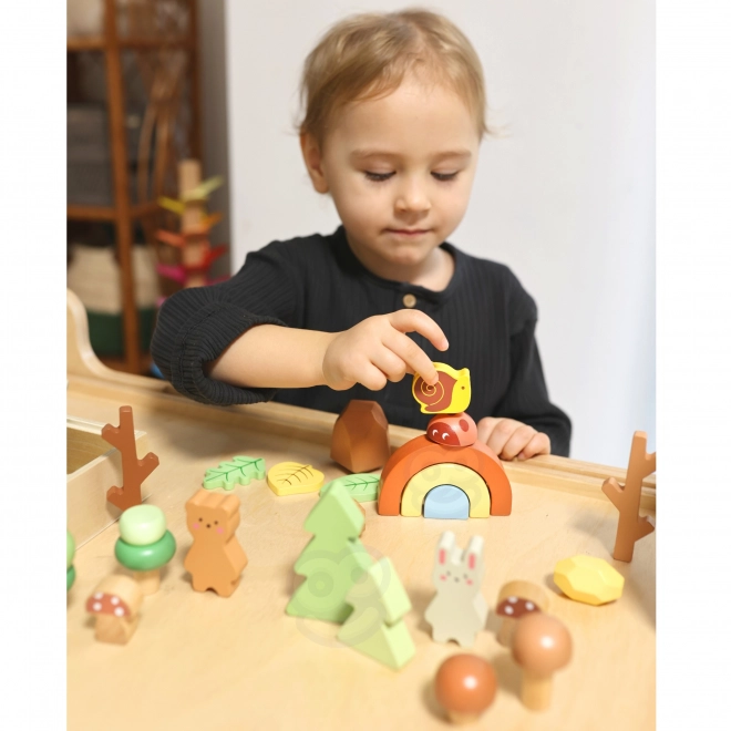 Skovsæt med træklodser Tooky Toy