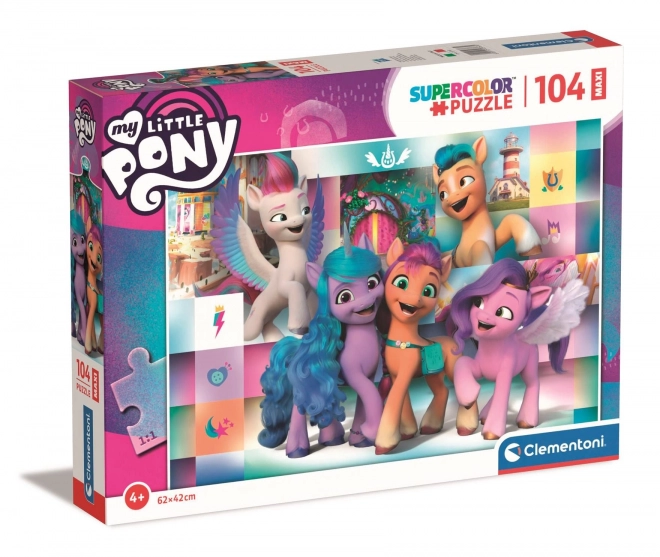 Puzzle Clementoni Min Lille Pony: Glade Venner MAXI 104 stykker