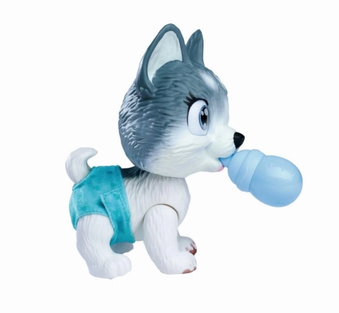 Hvalpe Husky Pamper Petz i badekar