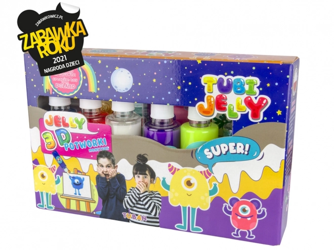 Tubi Jelly sæt 6 farver - Monstre