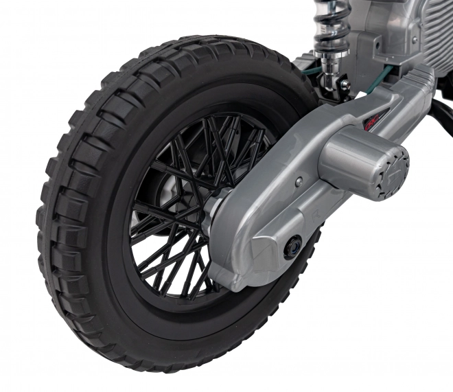 Lyserød elektrisk motorcykel til børn med audiopanel og funktion af frit start