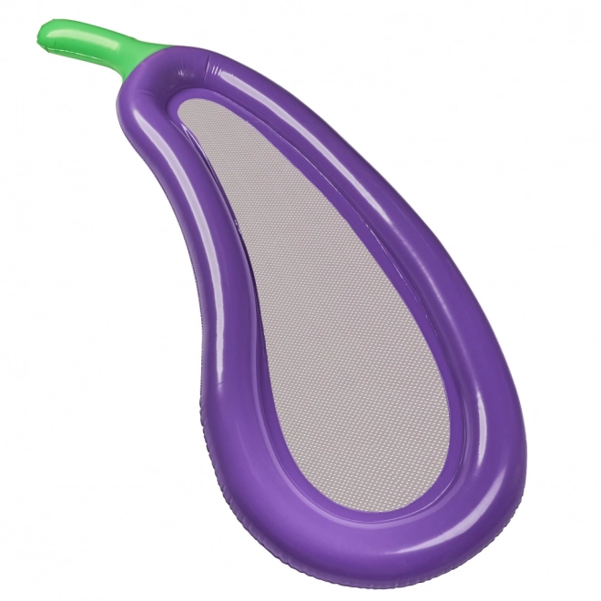 Oppustelig aubergine madras med net 240cm