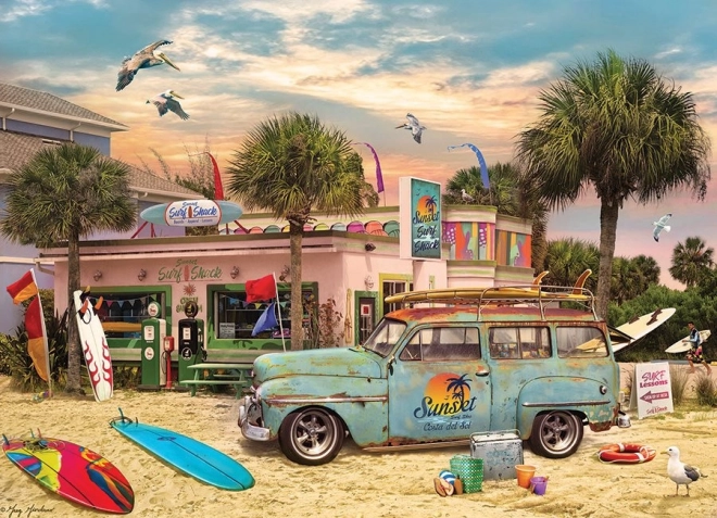 Puslespil Surfhytten 1000 brikker fra Cobble Hill