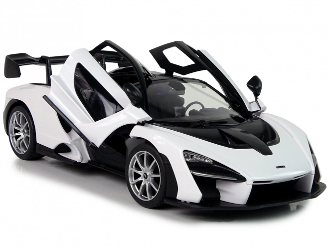 Auto R/C McLaren Senna Rastar 1:14 hvid med fjernbetjening