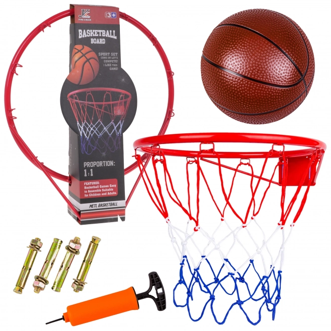 Metalbasketbold 1:1 + tilbehør