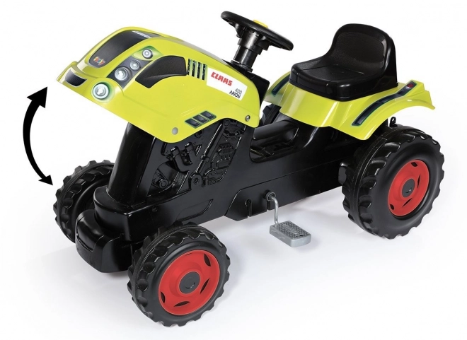 Pedaltraktor CLAAS Arion 400 med vogn grøn