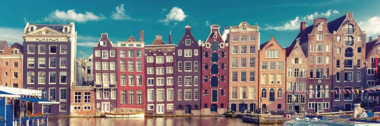 Panoramapuslespil Amsterdam 1000 brikker