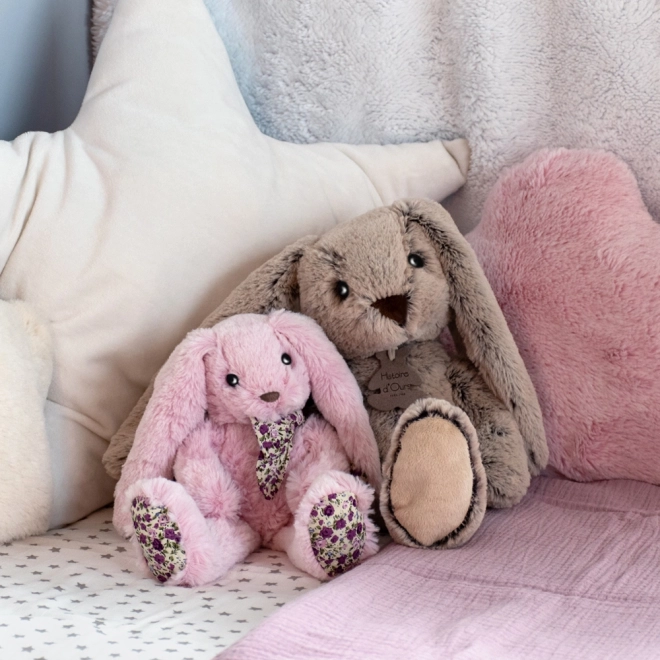 Doudou Histoire d'Ours Plysven beige kanin 40 cm