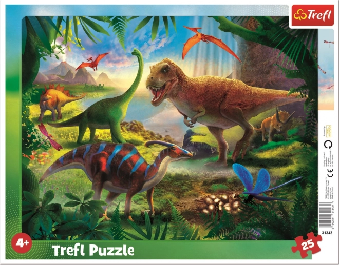 Trefl puslespil Dinosaurer 25 brikker