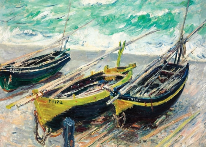 Interdruk Puzzle Art: Tre fiskerbåde 1000 brikker