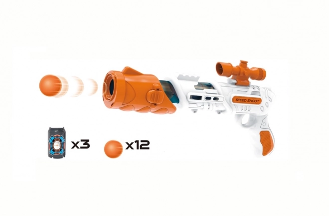 Pistol til skumkugler 34 cm