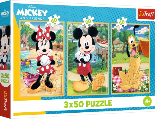 Puslespil 3x50 DISNEY – Mus på ferie