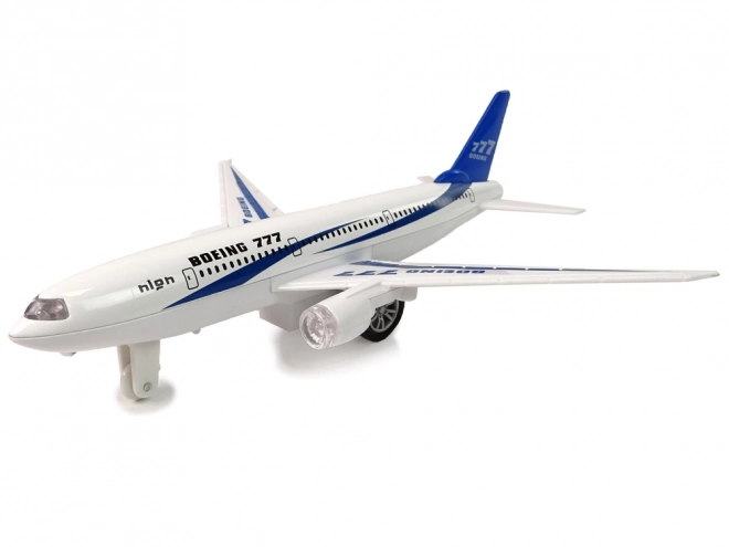 Personligt fly Boeing 777 Hvid Med Lys og Lyde