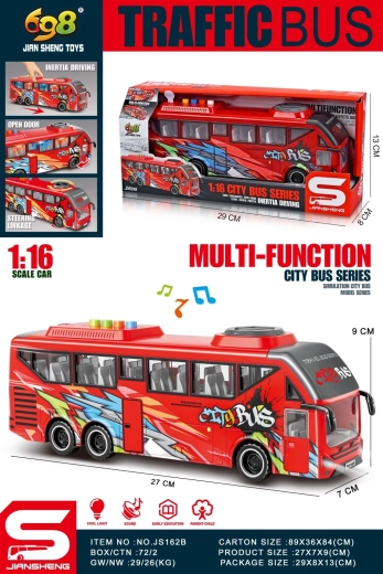 Rød bus 1:16 – legetøj til børn