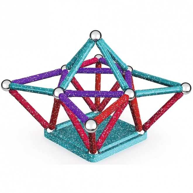 Magnetisk byggesæt GEOMAG Glitter 60 dele