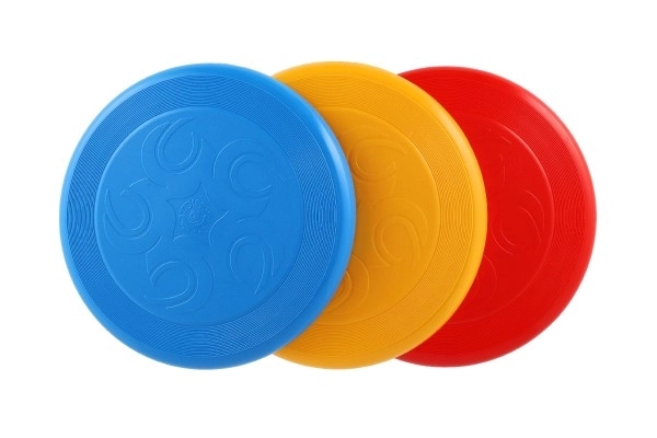 Flyvende tallerken Frisbee plast 23 cm mulighed for 4 farver 12m+