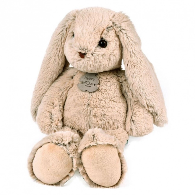 Doudou Histoire d'Ours Plysven beige kanin 40 cm